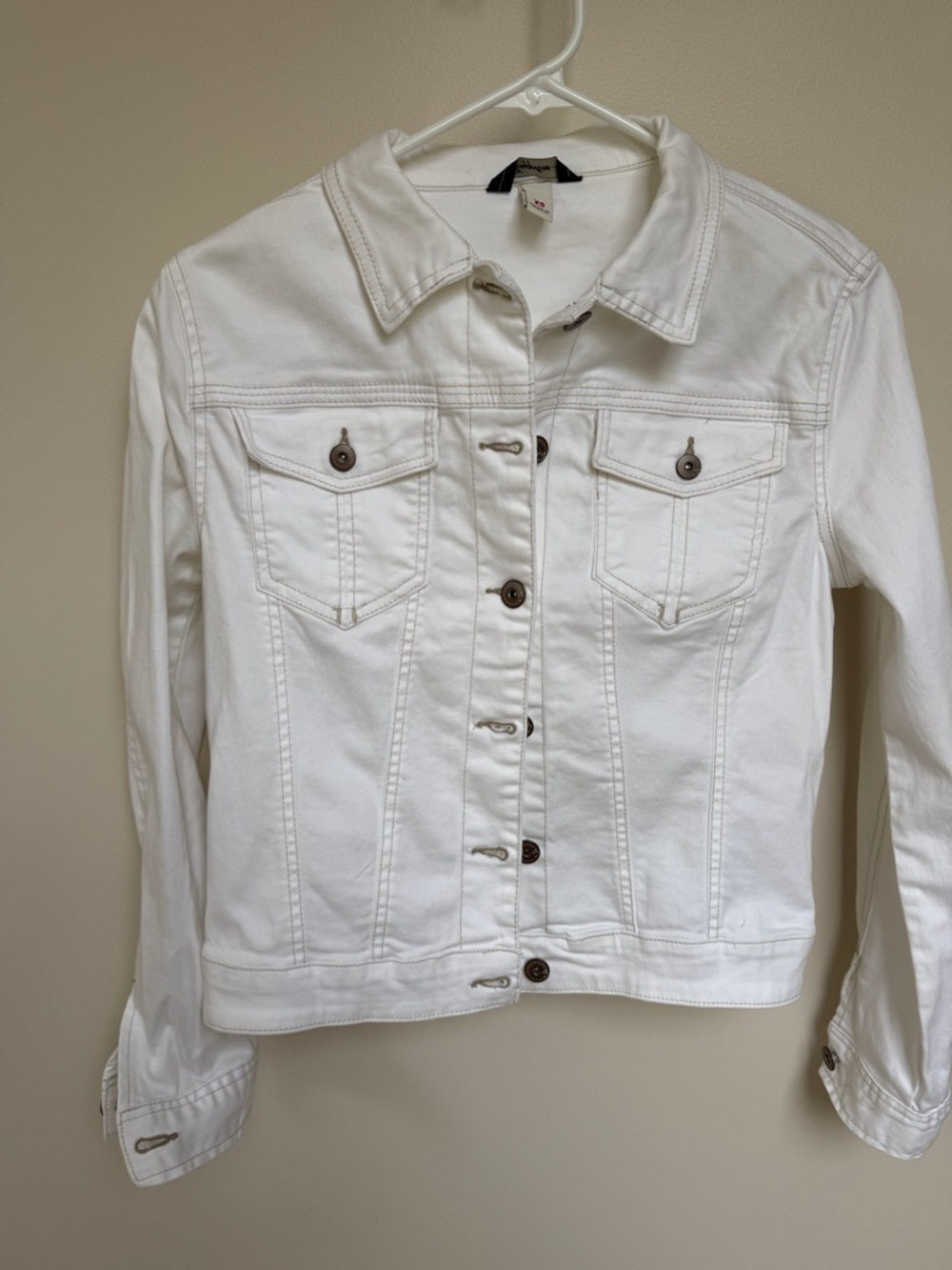 Supplies brand White Women's Denim Jacket - Classic Casual Layer XS